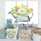 Designart - Roses Peonies & Marigolds In Garden Watering Can - Farmhouse Canvas Wall Art Print
